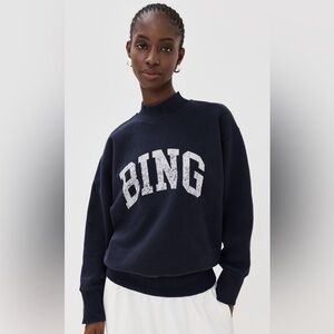Anine Bing Bradie Bing Sweatshirt in Navy